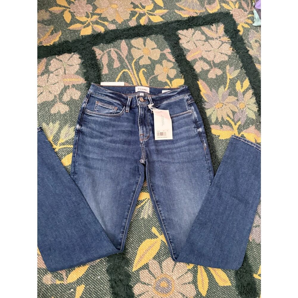 NWT Frame Denim L’Homme Skinny Jeans Medium Blue Size 30